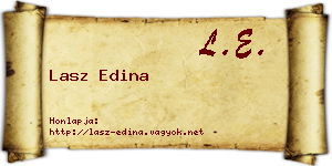 Lasz Edina névjegykártya